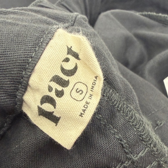 Pact Women’s Charcoal Gray Wide leg organic cotton pants size small - Picture 8 of 10